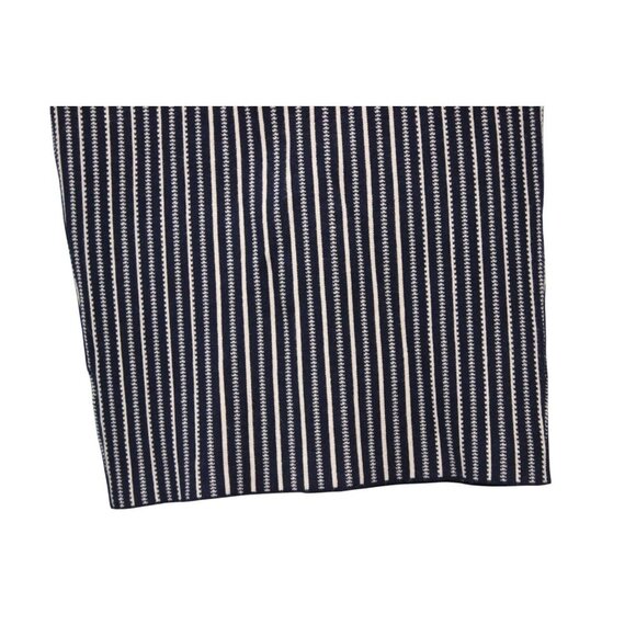 NWT ASTR Pencil Skirt Size Large Knit Navy White Striped Stretch Knee Length - Picture 8 of 12